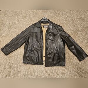 Wilsons Men's Black Leather Jacket, 2XL